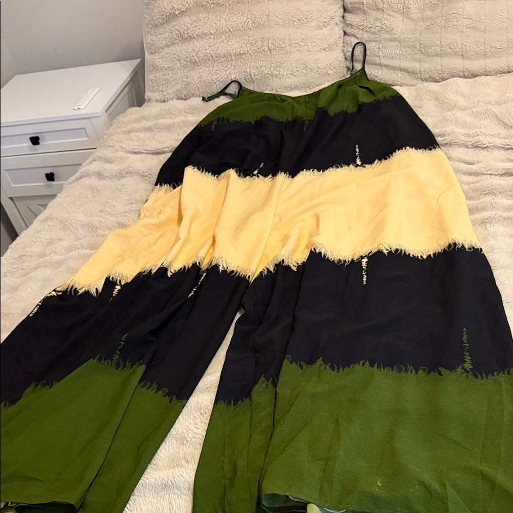 Fashion Nova Olive and Black Jumpsuit